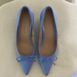 Zara’s power blue heels